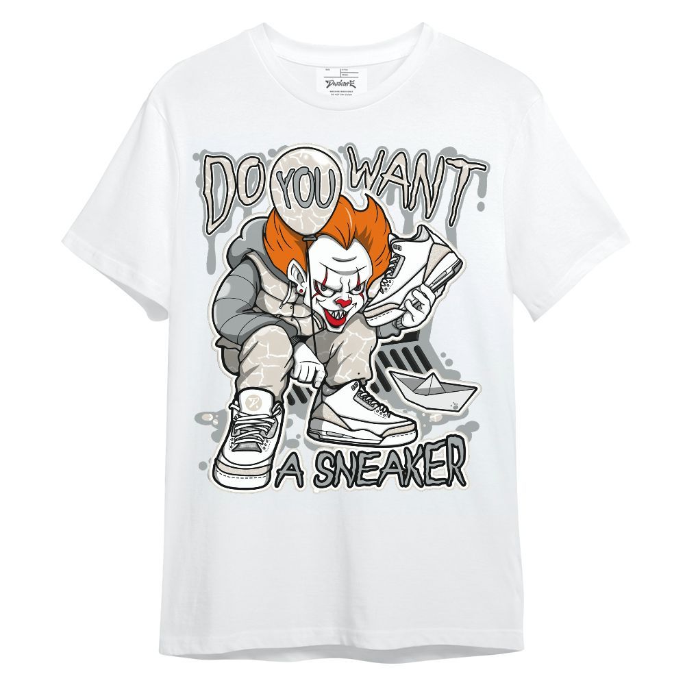 Shirt To Match Retro Pure Money 3s - Clown Scary Sneakers Halloween Graphic