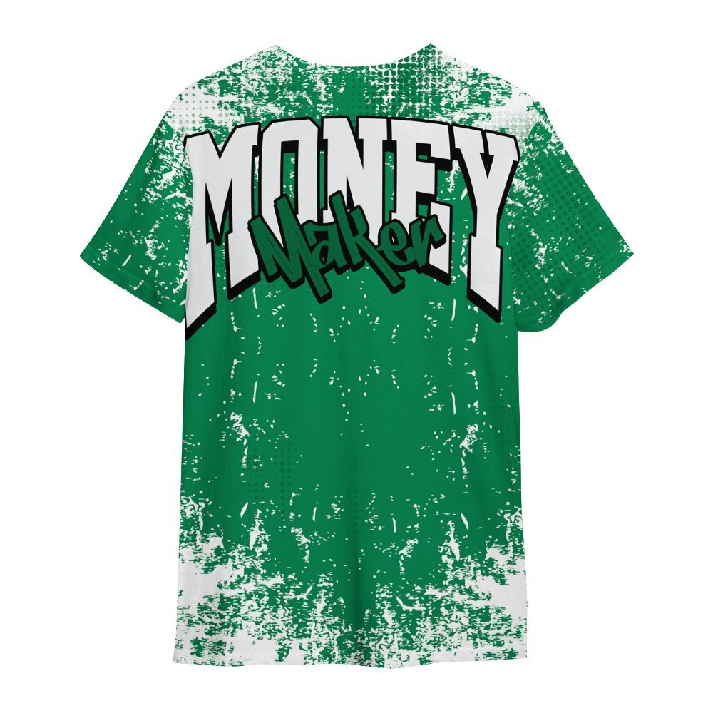 Shirt To Match Mid Lucky Green 1s - Move In Silence Money Street Retro All Over Print