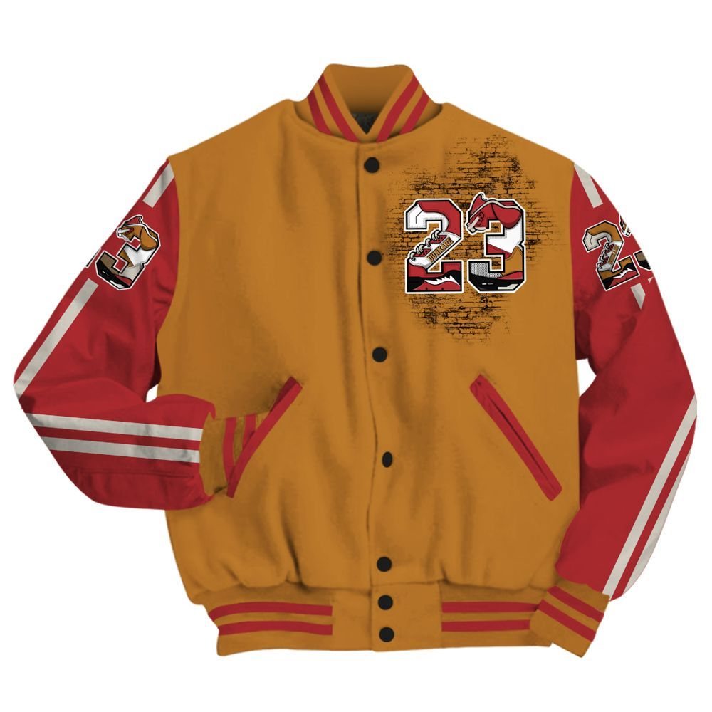 Varsity Jacket To Match Air Max Plus Sunset Swarovski - Custom Name Number 23 5s All Over Print