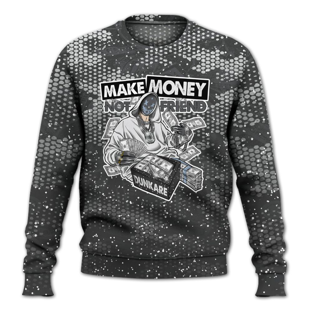Sweatshirt To Match Reverse Black White 6s - Make Moneys Unique All Over Print