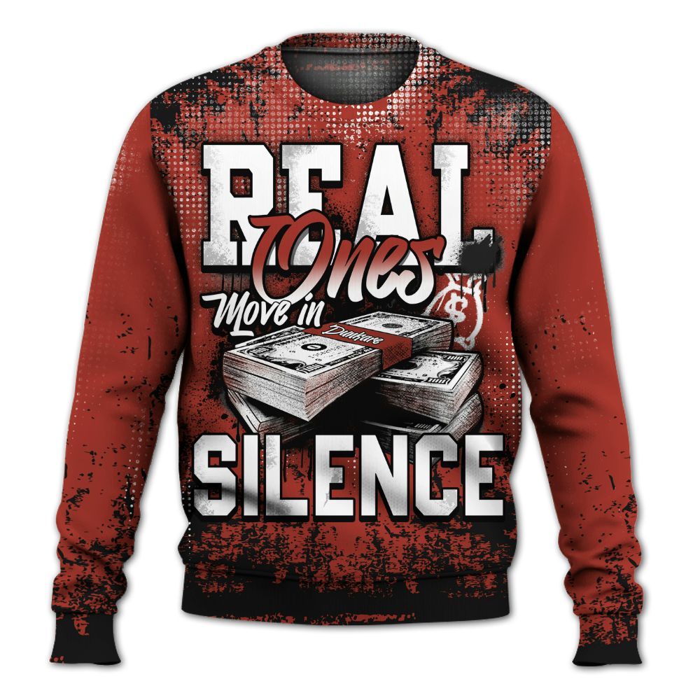 Sweatshirt To Match Brick After Brick 4s - Move In Silence Money Street Retro All Over Print