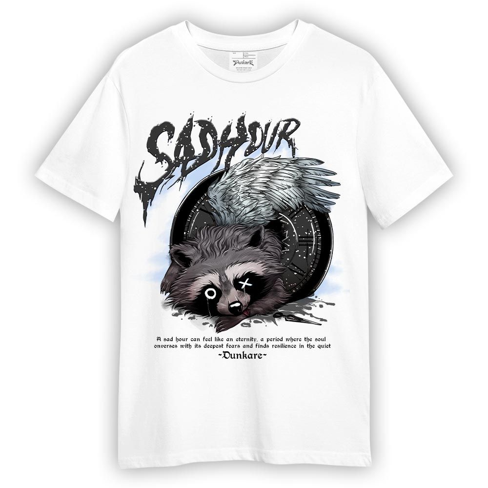 Shirt To Match Reverse Black White 6s - Sad Hour Raccoon 2 Shirt Unisex
