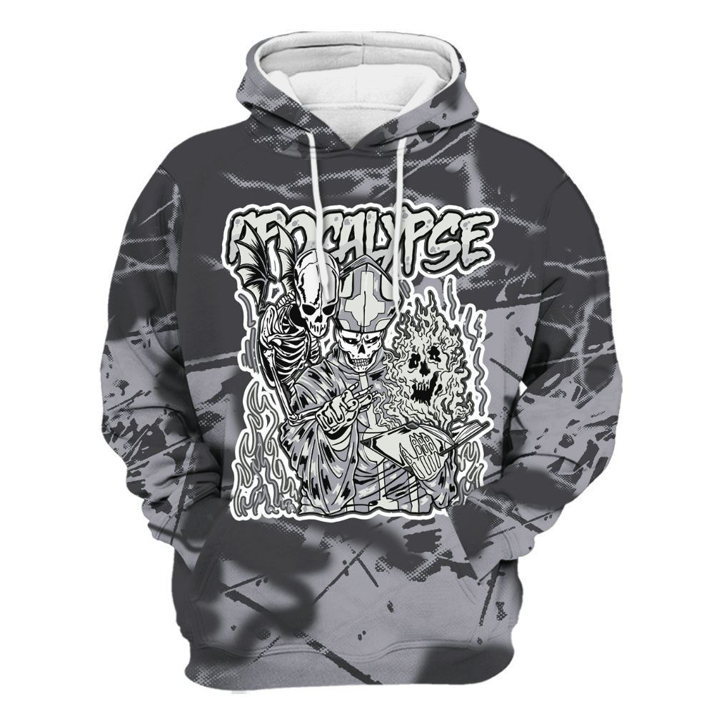 Hoodie To Match Fear 4s - Apocalypse Skeleton Profound All Over Print