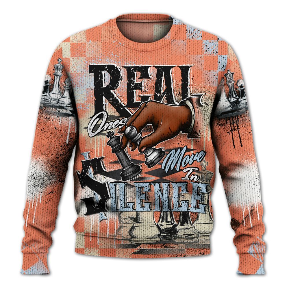 Sweater To Match DJ Khaled Crimson Bliss 5s - Chess Move In Silence Graphic