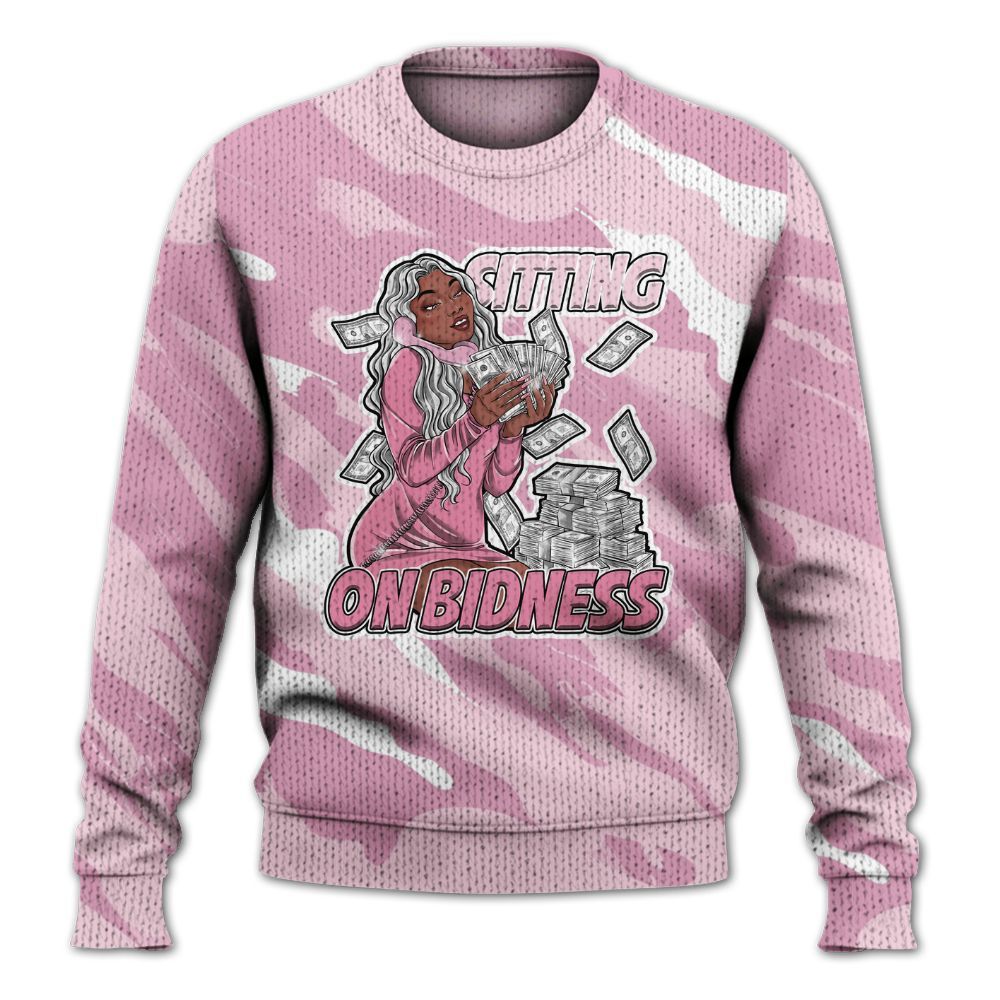 Knitted Sweater To Match Orchid 4s - Bidness Colored