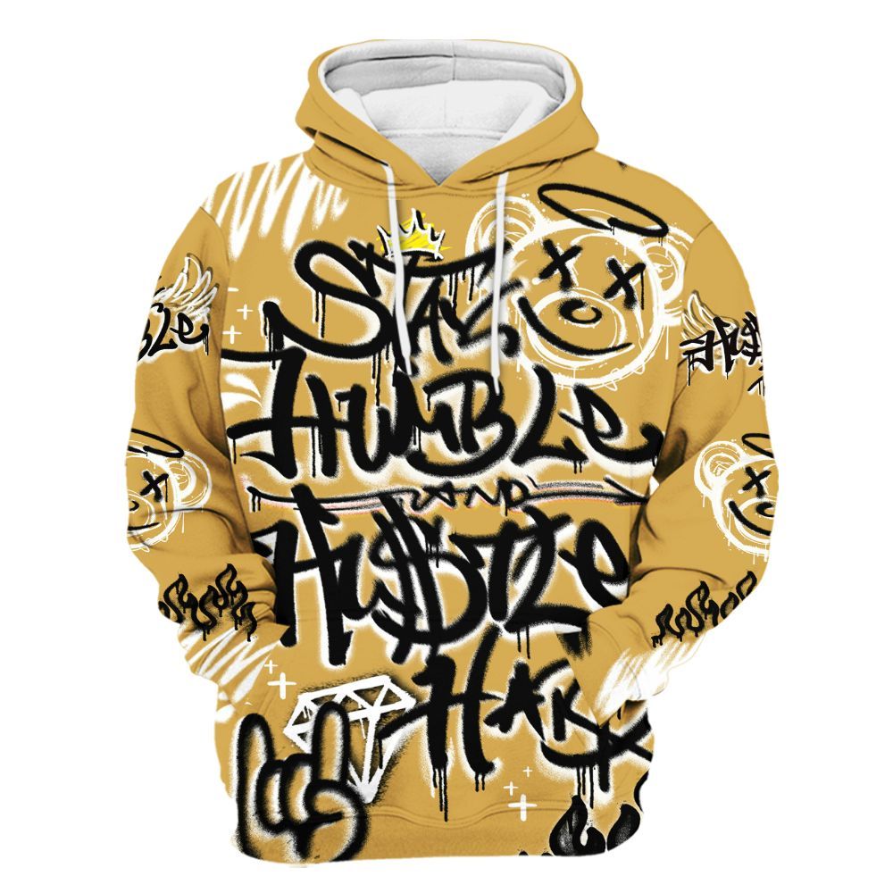 Hoodie To Match Retro Light Ginger 14s - Humble Drip Streetwear Graffity All Over Print
