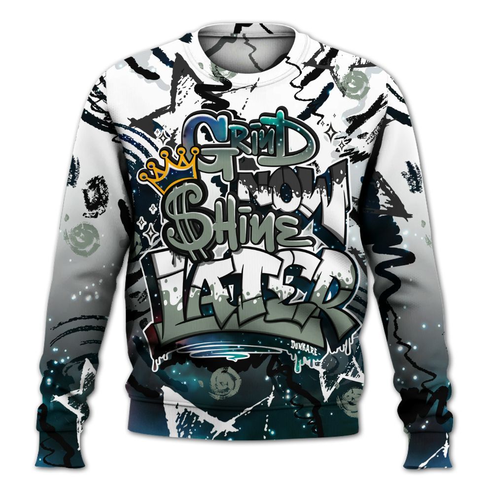 Sweatshirt To Match Air Foamposite One Galaxy - Grind Shine Later Drip All Over Print