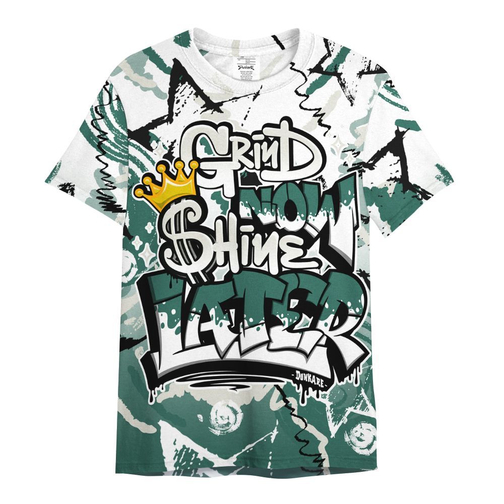 Shirt To Match RM Oxidized Green 4s - Grind Shine Later Drip All Over Print