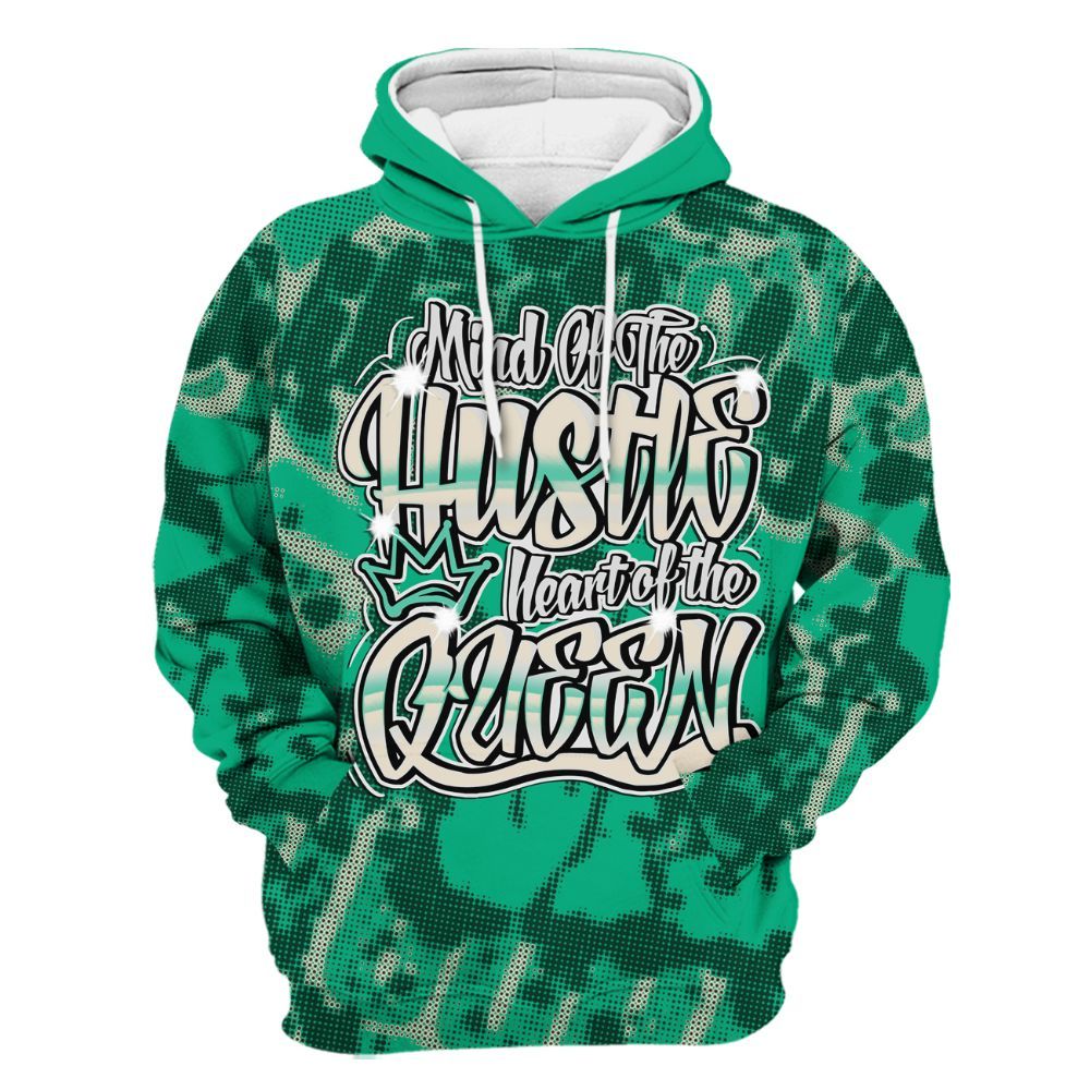 Hoodie To Match Oxidized Green 4s - Hustles Heart Queens Street All Over Print