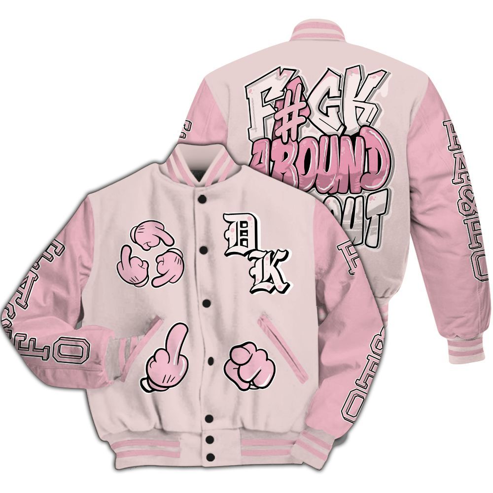 Varsity Jacket To Match Dunk Low KD 17 Aunt Pearl - F Around Find Out Graphic All Over Print