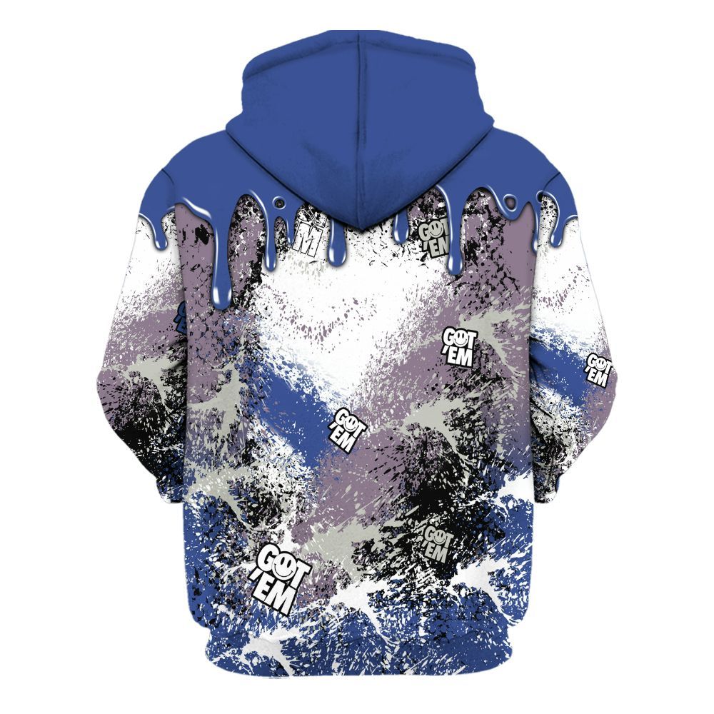 Hoodie To Match Low OG Voodoo Alternate 1s - Dripping 23 Drip All Over Print