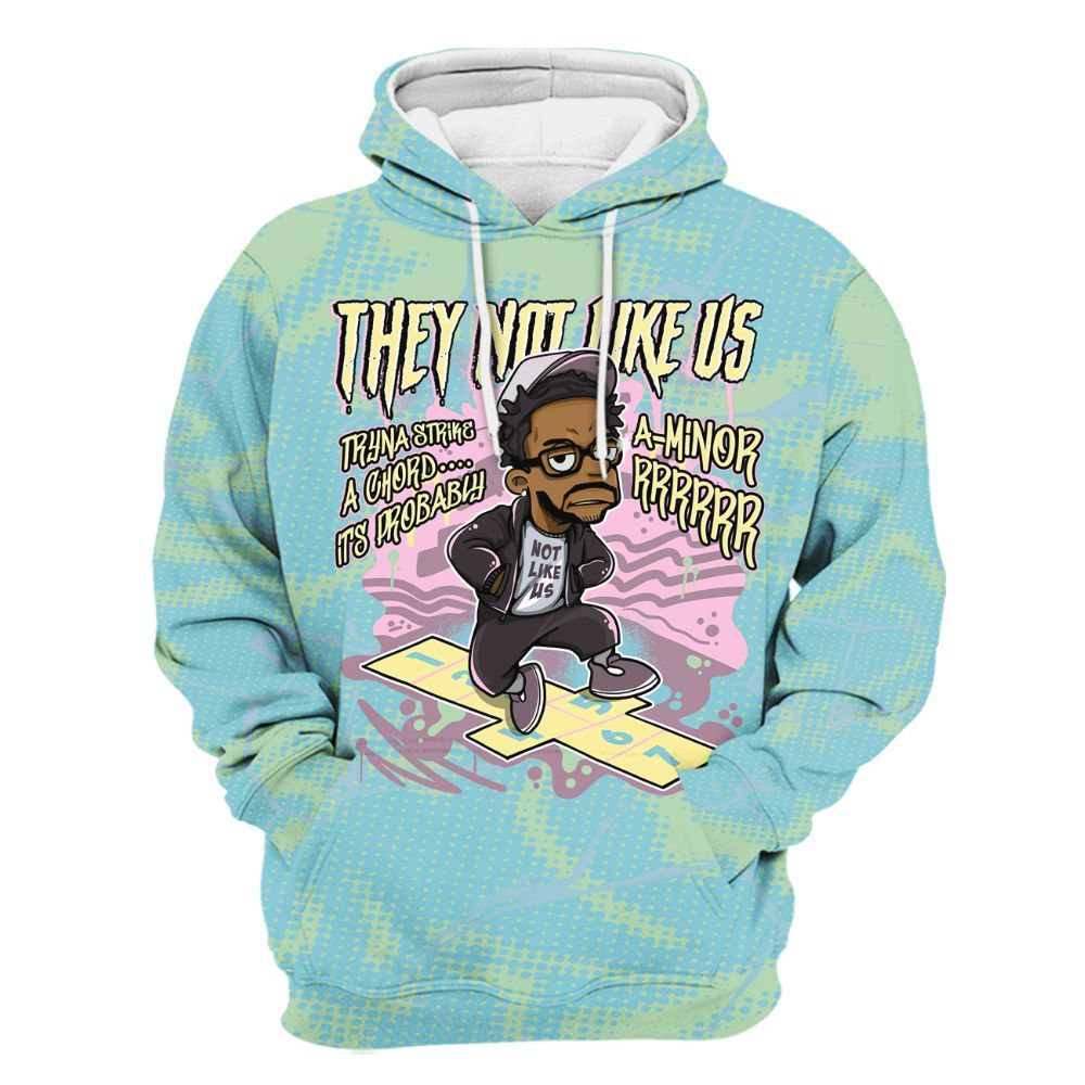 Hoodie To Match SB Dunk Low Visty - Hopscotch Dislike Us Graphic Crack All Over Print