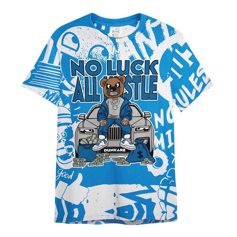 Shirt To Match Industrial Blue 4s - So Unlucky Bear Monogram Graffiti Shirt Unisex