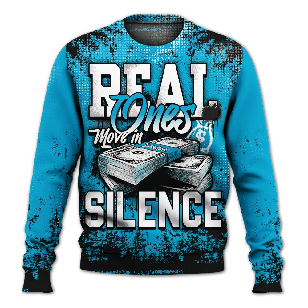 Sweatshirt To Match Ja 3 Jurassic Park Metallic Silver - Move In Silence Money Street Retro All Over Print