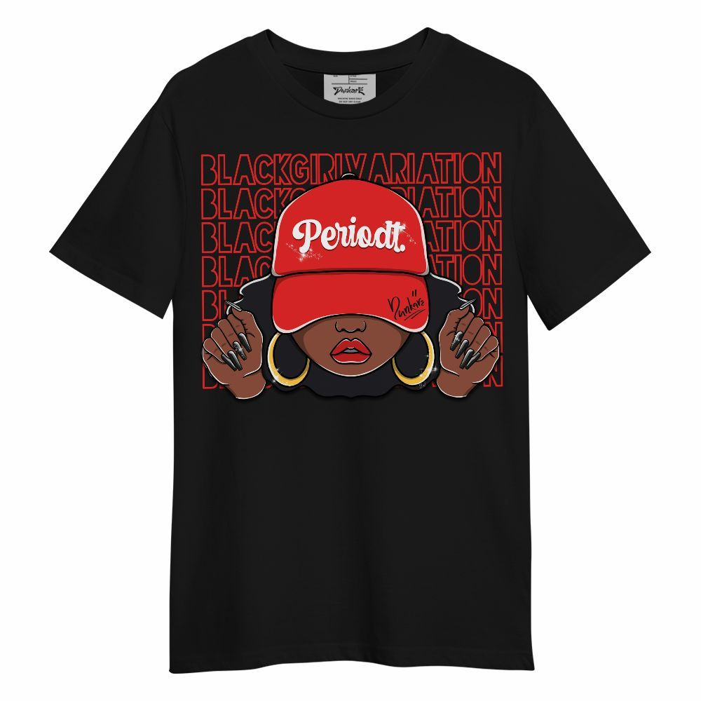 Shirt To Match Red Thunder 4s - Black Girl Variation Unisex Shirt