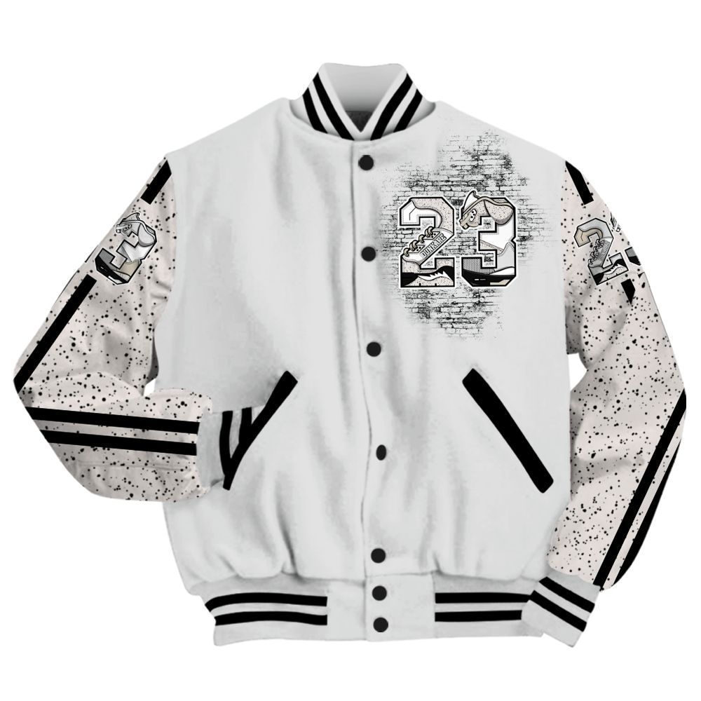 Varsity Jacket To Match Retro Reverse Metallic 5s - Custom Name Number 23 5s All Over Print