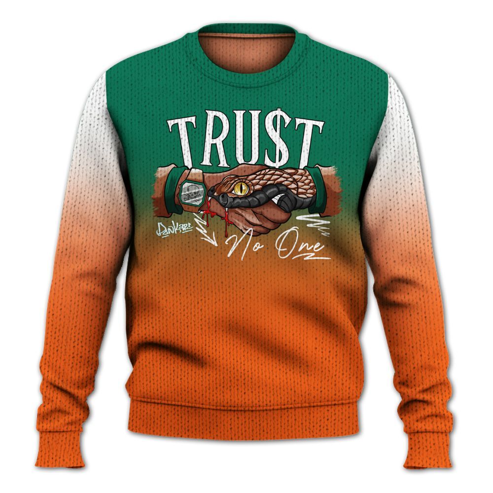 Sweater To Match SoleFly Sail Gorge Green 3s - Snake Trust No One Drip Graphic