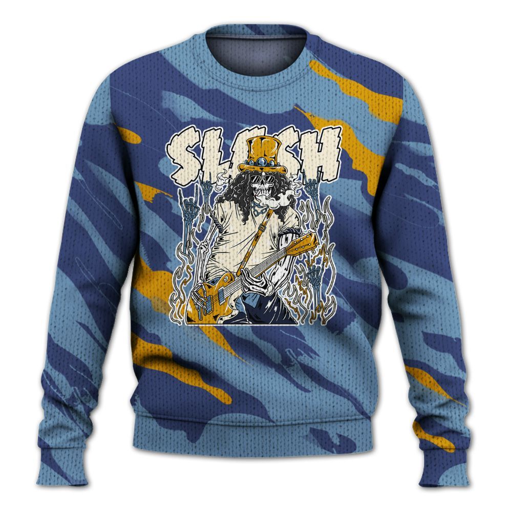 Knitted Sweater To Match High OG First In Flight 1s - Slash Skeleton Colored
