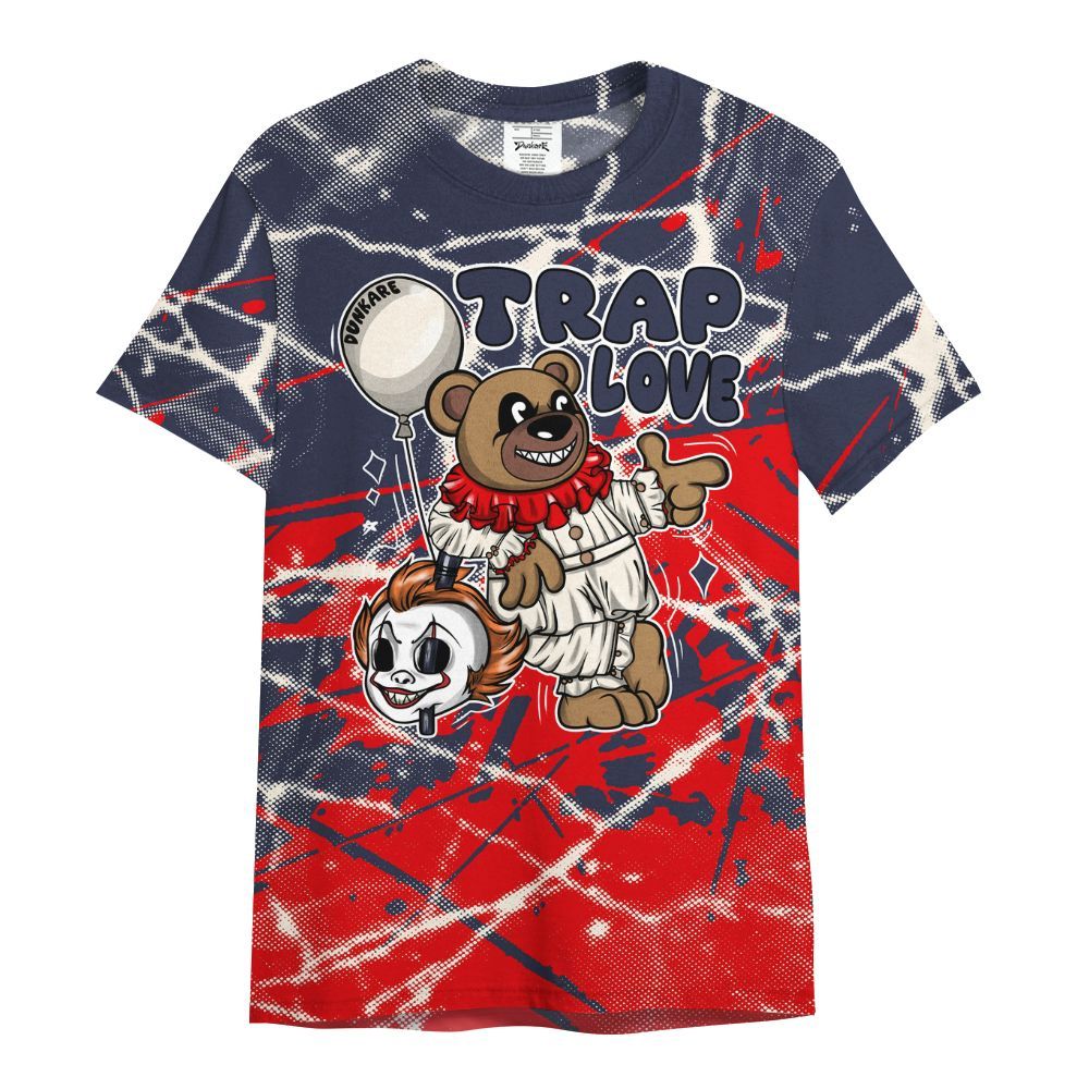 Shirt To Match Low OG Howard University 1s - Trap Loves Bear Profound All Over Print