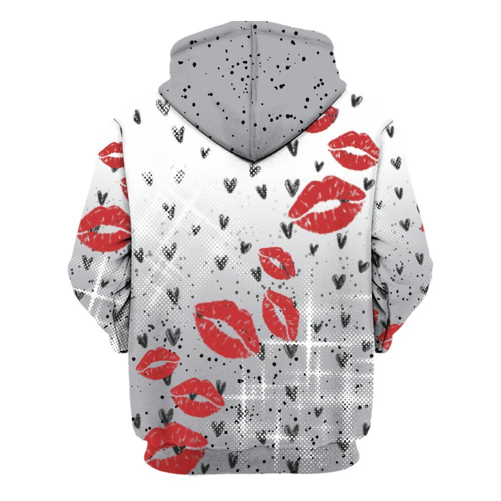 Hoodie To Match White Cement 4s - Moneys Talks Girl All Over Print