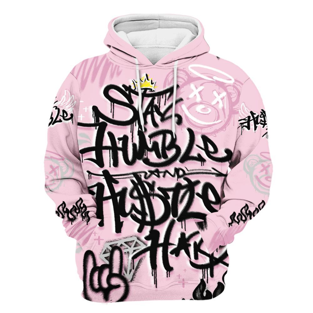Hoodie To Match Orchid 4s - Humble Drip Streetwear Graffity All Over Print