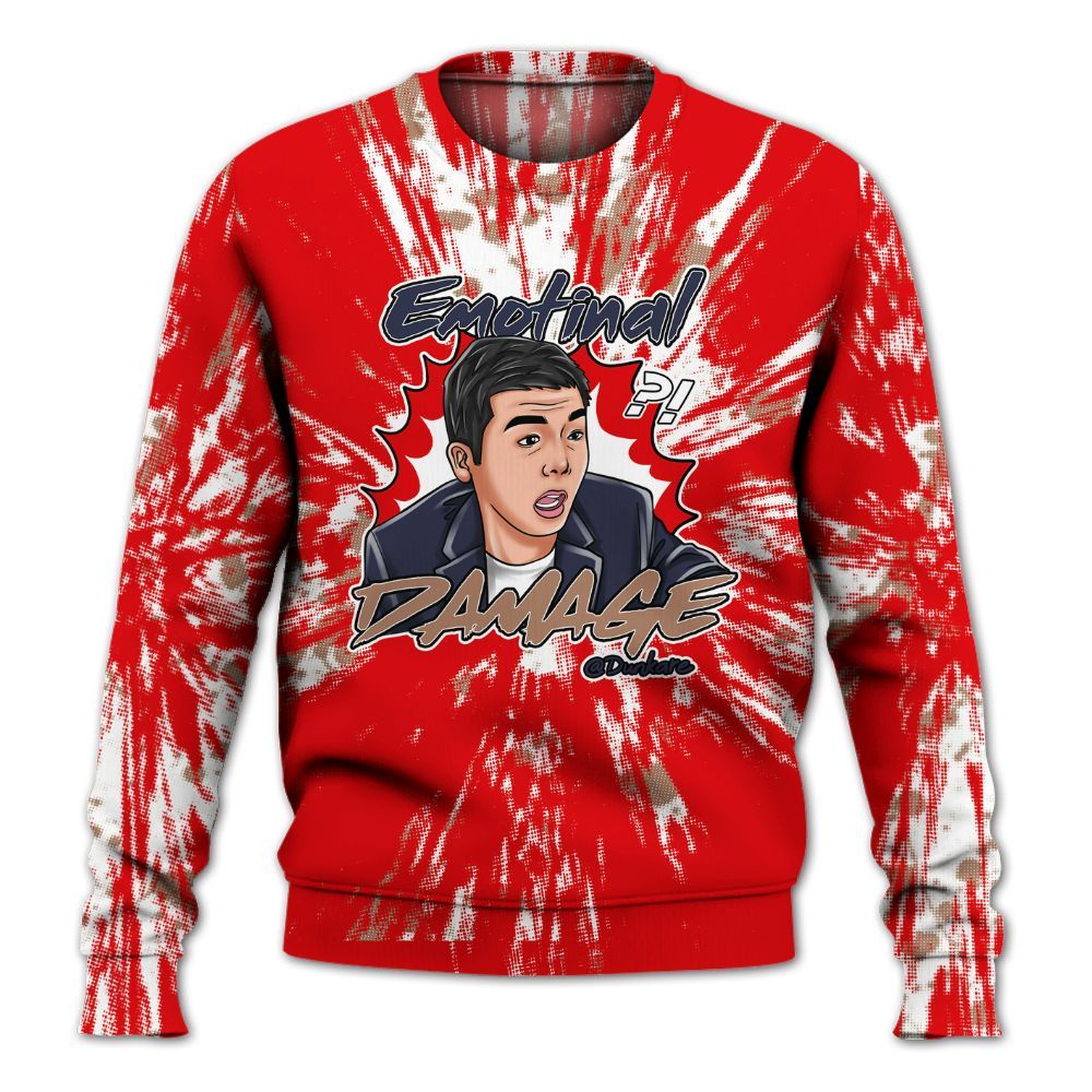 Sweatshirt To Match Low OG Howard Bison 1s - Damaged Meme Shirt Unisex Outfit All Over Print