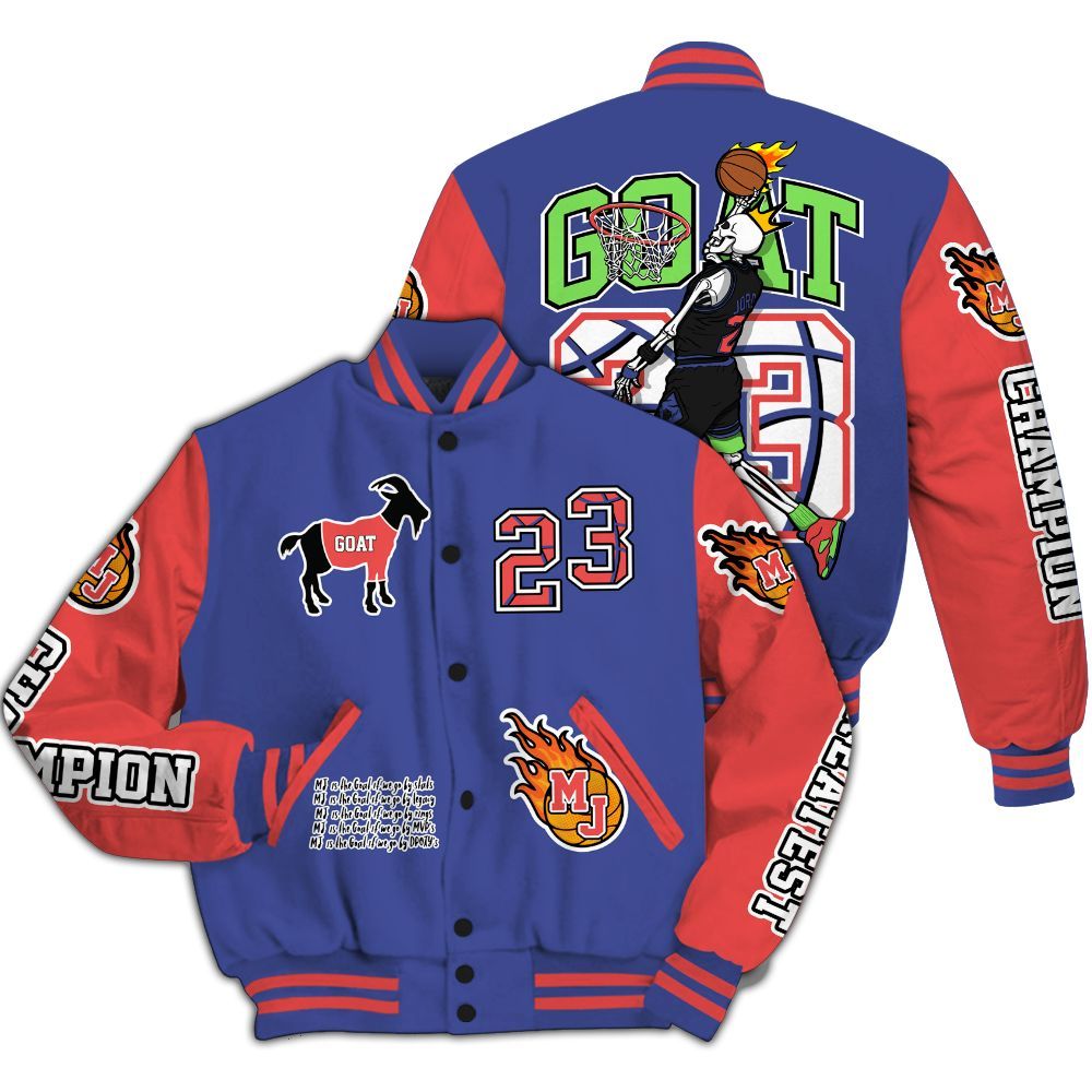 Varsity Jacket To Match KD 4 Nerf - 23 G.0.A.T Jump Up Basketball All Over Print