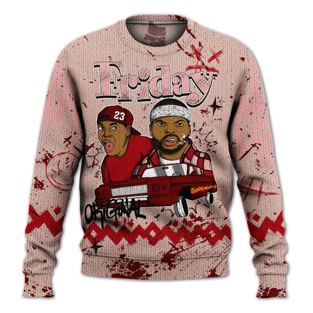 Knitted Sweater To Match Low Valentines Day 1s - Friday Sneaker Crayon