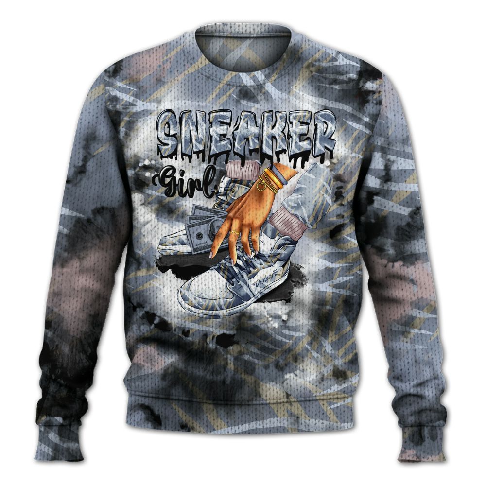 Knitted Sweater To Match Ja 2 Induction - SNEAKER Girl Money Drip Tie Dye