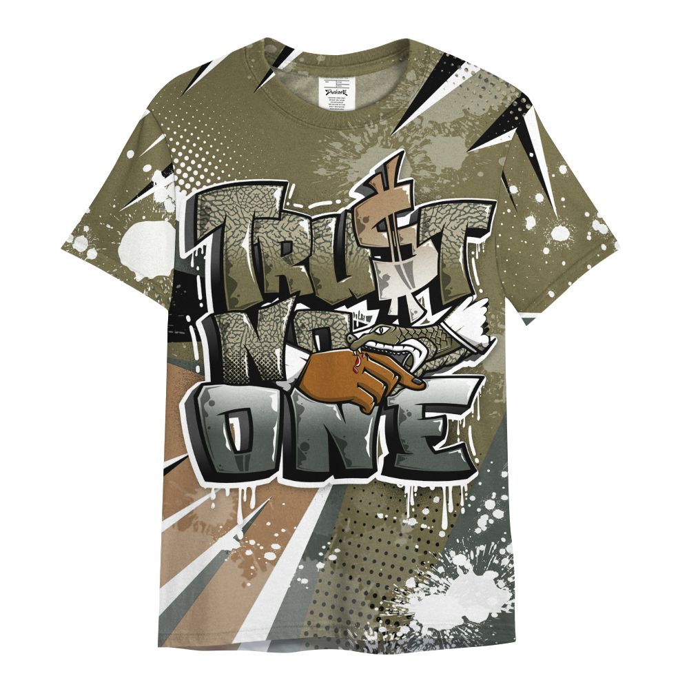 Shirt To Match Retro Family Affair 3s - Trust No One Dripping All Over Print