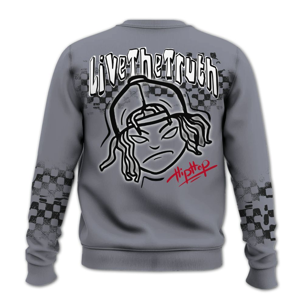 Sweatshirt To Match Retro Black Flint 13s - Feel Life Street Style All Over Print