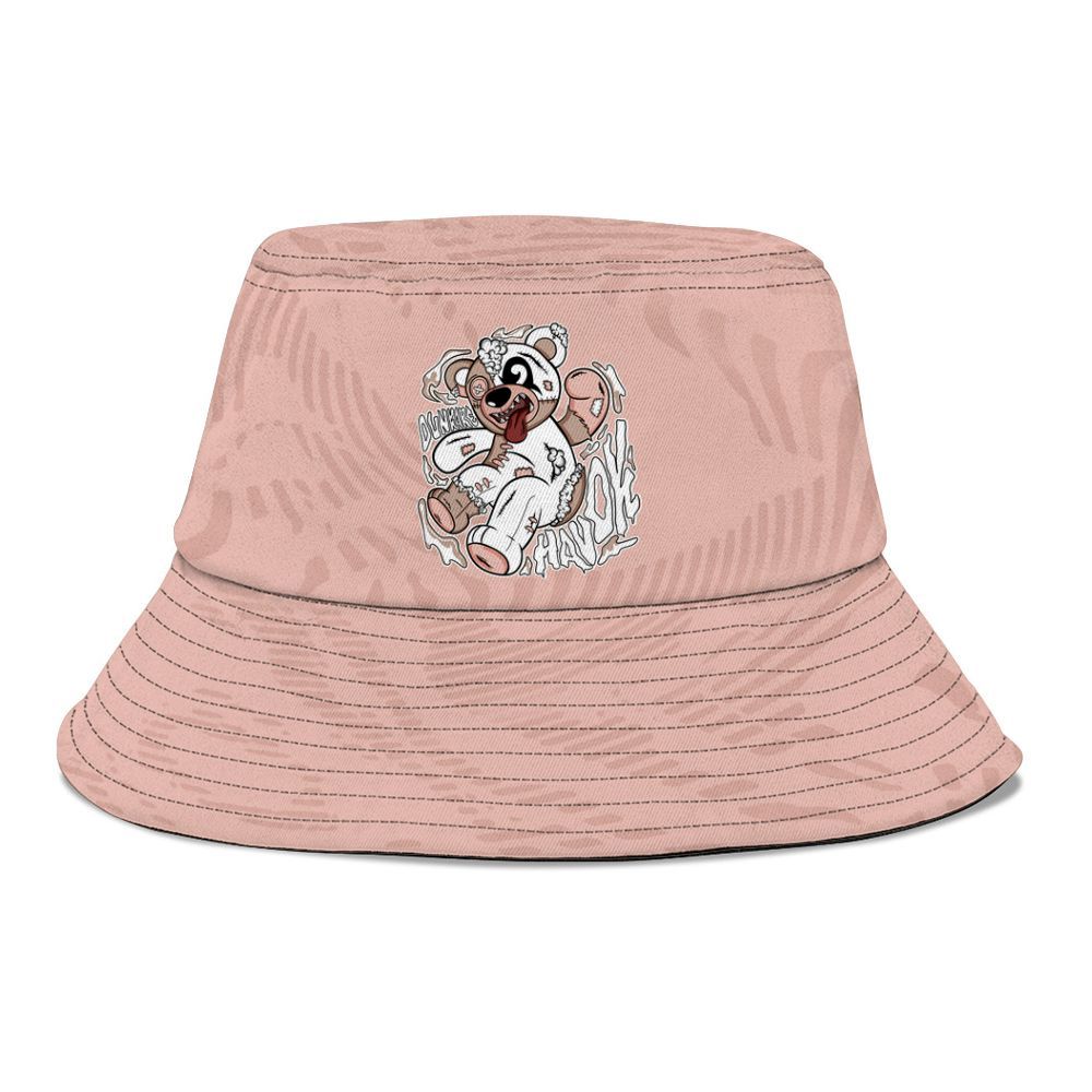 Bucket Hat To Match Dunk Low Pink Velvet - Havok Bear Graphic