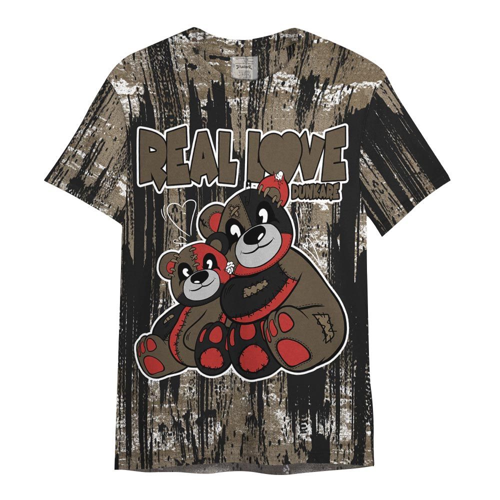 Shirt To Match Olive 9s - Sincere Fondness Bear Glitch Art Shirt Unisex