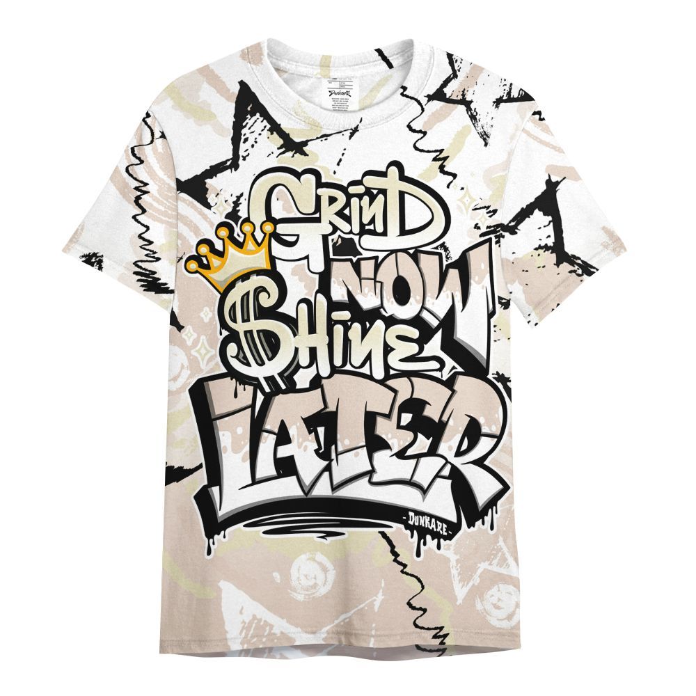 Shirt To Match A Ma Maniere X Fossil Stone 4s - Grind Shine Later Drip All Over Print