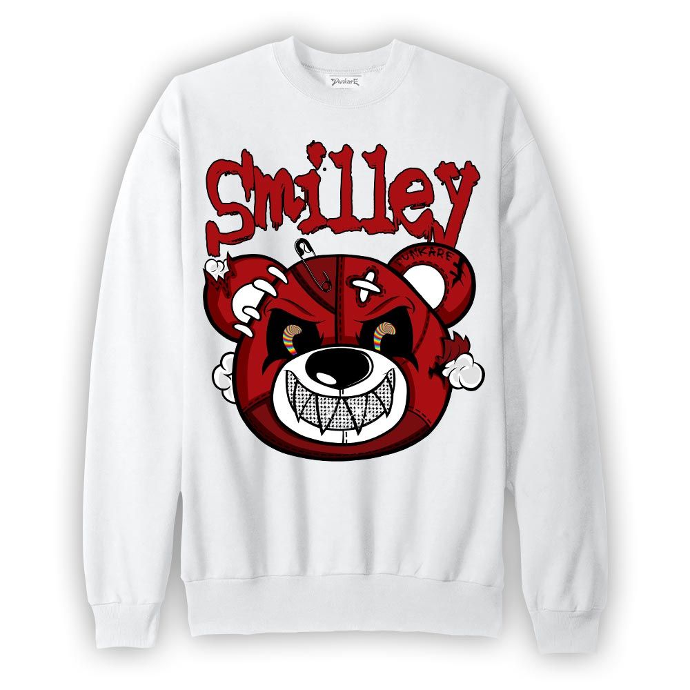 Sweatshirt To match Red Taxi 12s Sweatshirt - Smilley Bear Graphic