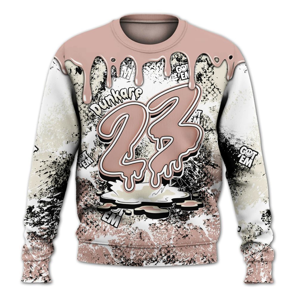 Sweatshirt To Match Air Force Low 1 Arctic Orange - Dripping 23 Drip All Over Print