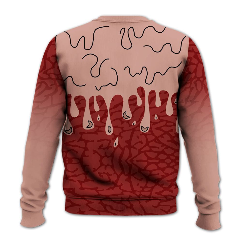 Sweatshirt To Match Valentines Day 3s - Snake Trust No One Drip All Over Print