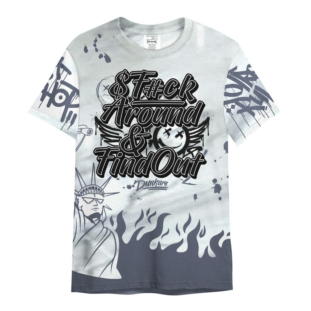 Shirt To Match Air Foamposite Jin Kazama - Graphic Fck Around Find Out All Over Print