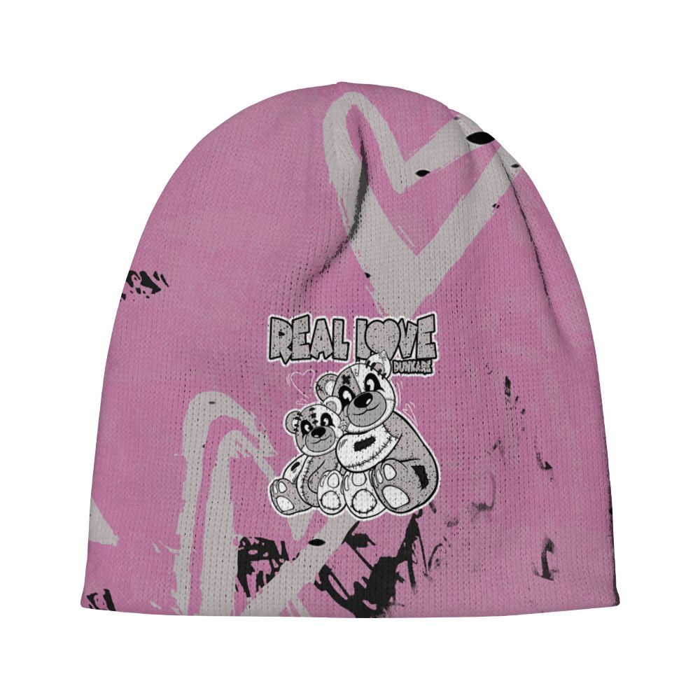 Beanie Hat To Match Neutral Grey Black White Orchid 4s - Sincere Fondness Bear Graphic