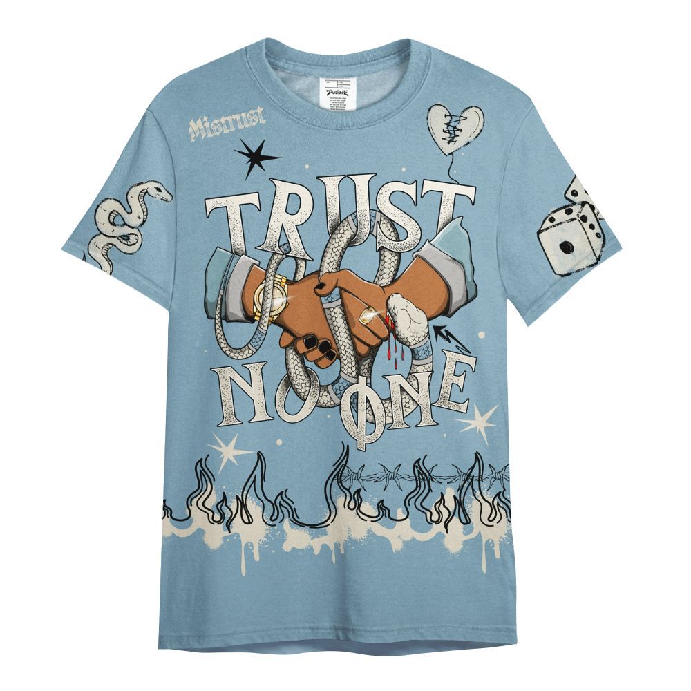 Shirt To Match Retro SoleFly 13s - Trust No One Snake-Bite Doodle Crayon All Over Print