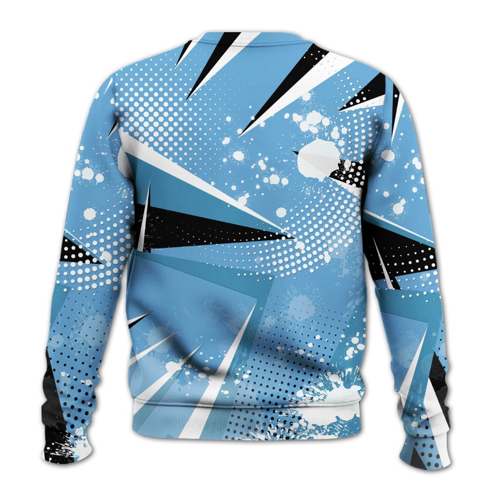 Sweatshirt To Match SB Dunk Low University Blue - Poly Trust No One Dripping All Over Print