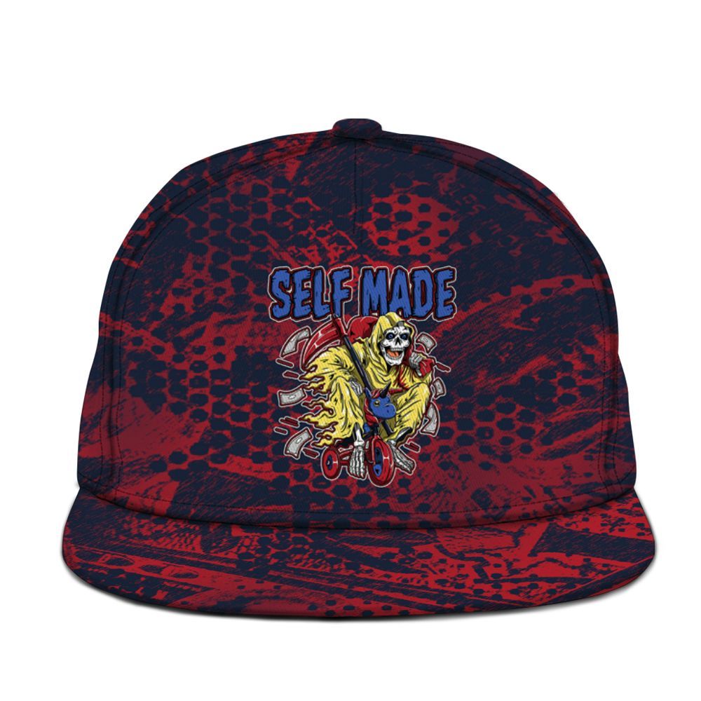 Snapback To Match Dunk Low COJP What The 2024 - Self Make Skeleton Banknotes Art Graphic