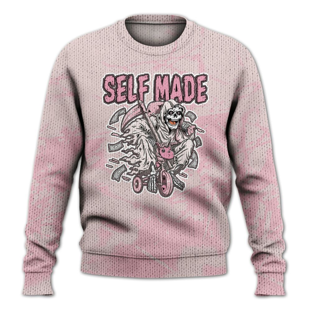 Knitted Sweater To Match Dunk Low KD 17 Aunt Pearl - Self Make Skeleton Profound