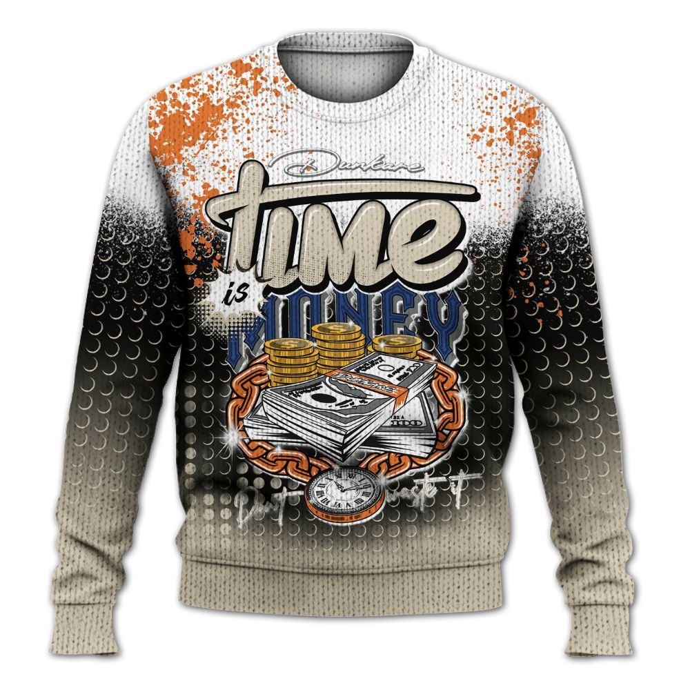 Dunkare Air Max 90 Rattan Birch Shirt, Halftone Time Is Money Knitted Sweater