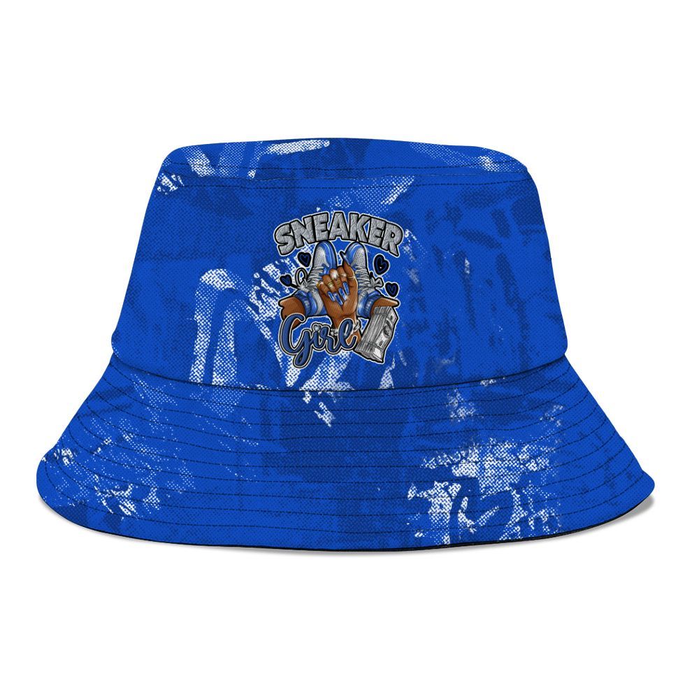 Bucket Hat To Match Air Foamposite One Royal - Sneakerz Girlz Heart Grunge Graphic