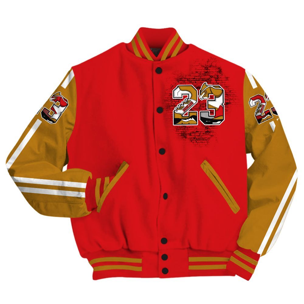 Varsity Jacket To Match Scoot Zeros Retro Portland - Custom Name Number 23 5s All Over Print