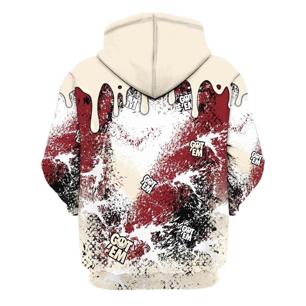 Hoodie To Match Valentine's Day 2026 4s - Dripping 23 Drip All Over Print