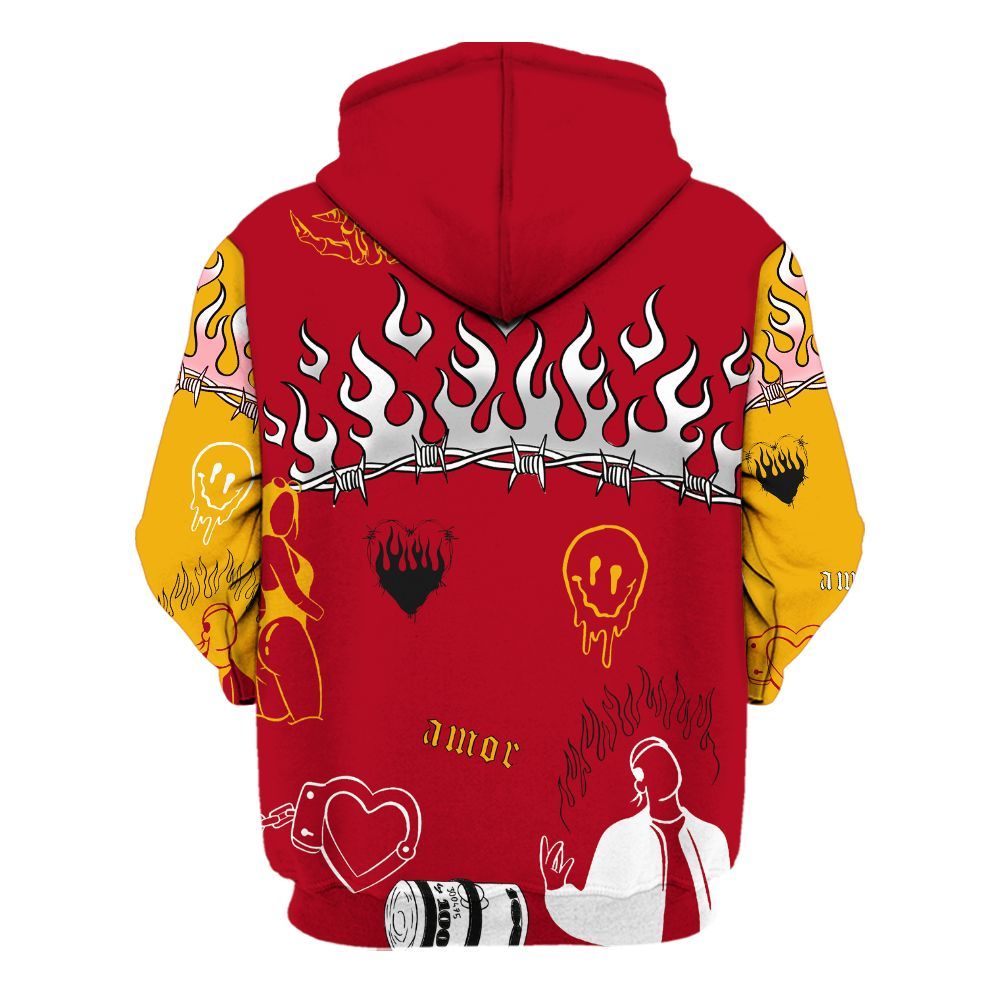 Hoodie To Match Cardinal 7s - Snake Trust No One All Over Print