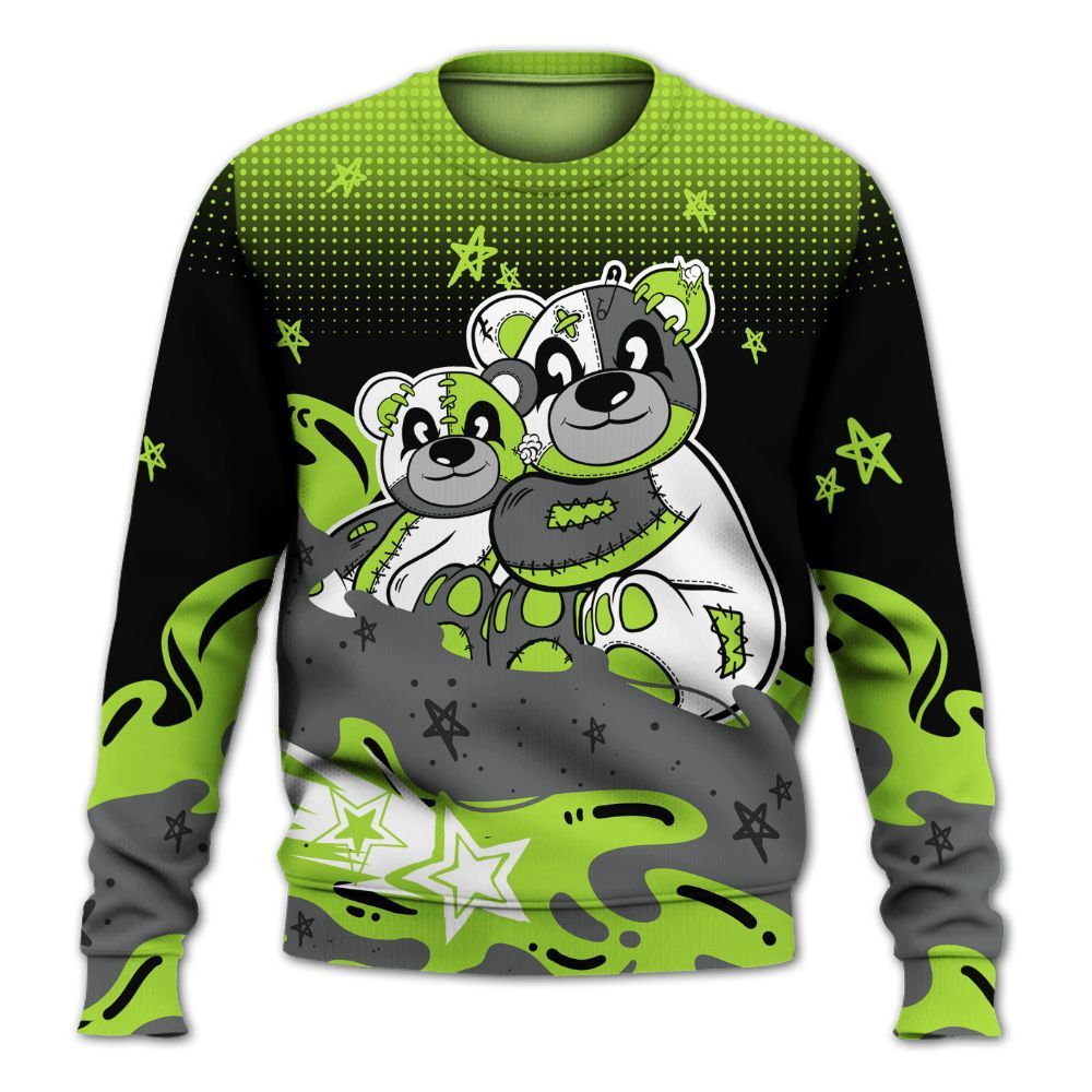 Sweatshirt To Match Air Max 95 Neon - Sincere Fondness Bear Stars All Over Print