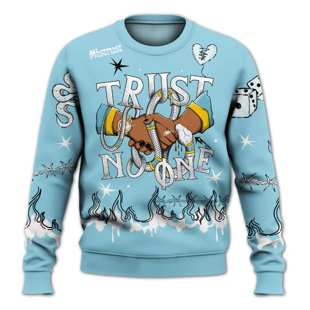 Sweatshirt To Match Dunk High Homer Simpson - Trust No One Snake-Bite Doodle Crayon All Over Print